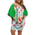 Extremadura Flag Family Matching Off Shoulder Short Dress and Hawaiian Shirt Autonomous Community of Spain - Wonder Print Shop