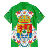 Extremadura Flag Family Matching Tank Maxi Dress and Hawaiian Shirt Autonomous Community of Spain - Wonder Print Shop