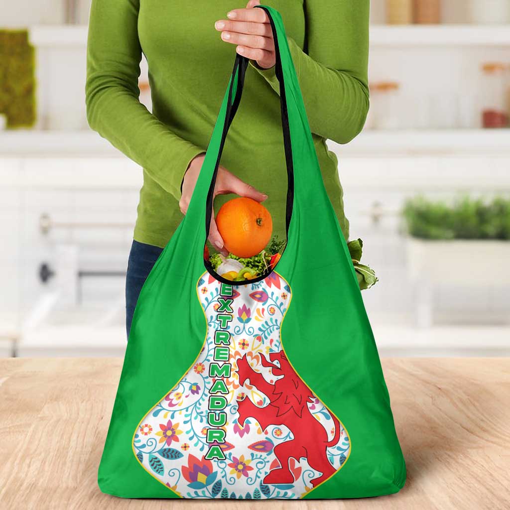 Extremadura Flag Grocery Bag Autonomous Community of Spain - Wonder Print Shop