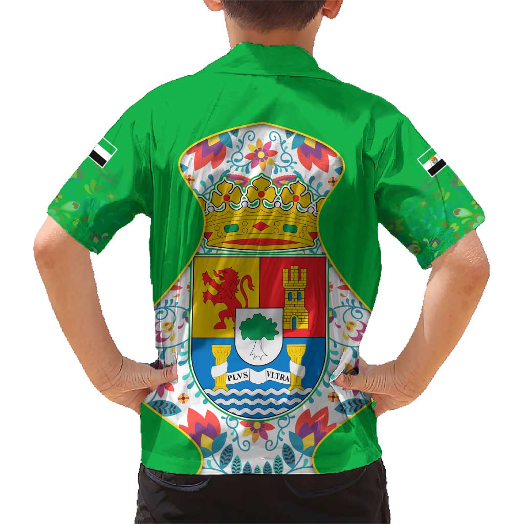 Extremadura Flag Hawaiian Shirt Autonomous Community of Spain - Wonder Print Shop