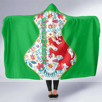 Extremadura Flag Hooded Blanket Autonomous Community of Spain - Wonder Print Shop