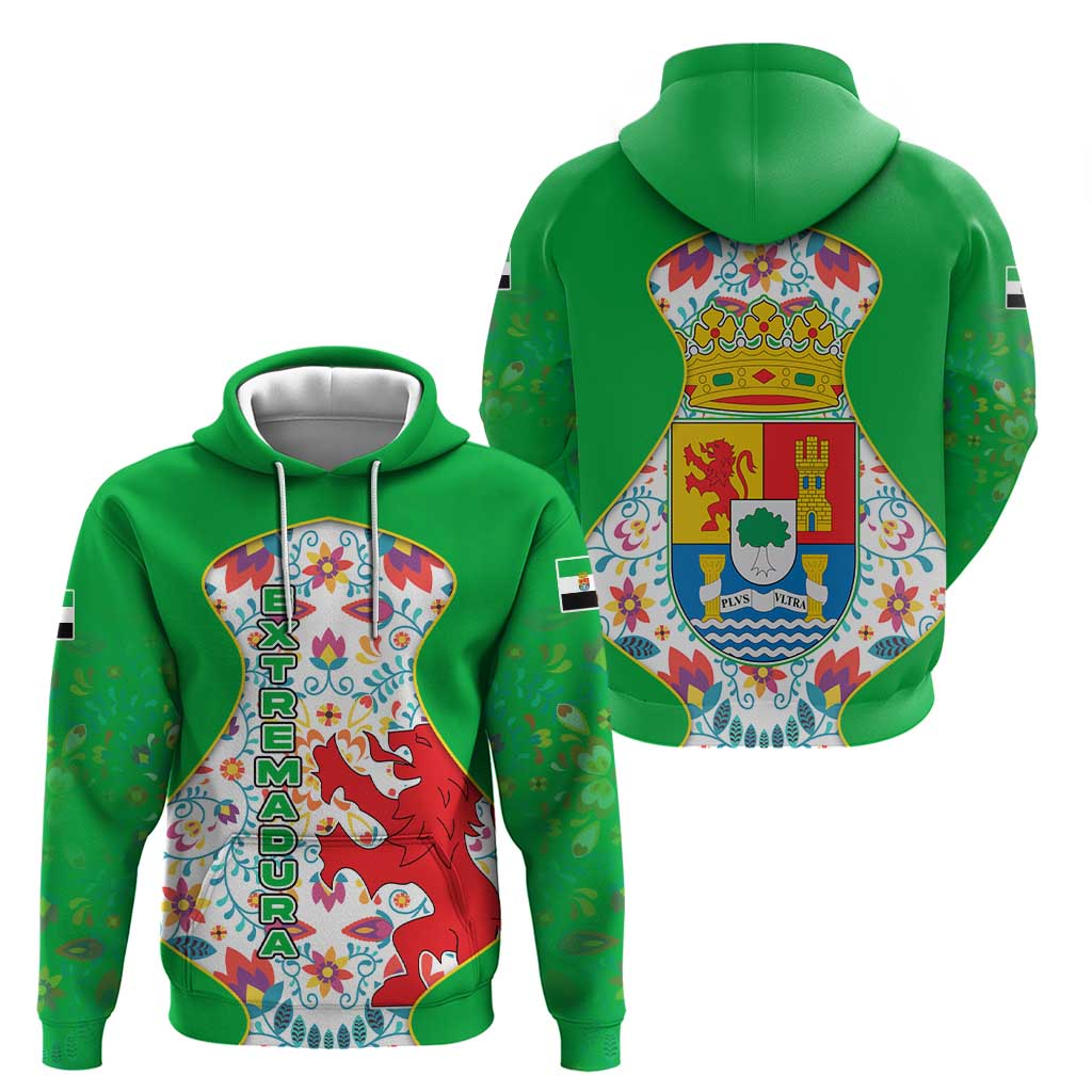 Extremadura Flag Hoodie Autonomous Community of Spain - Wonder Print Shop