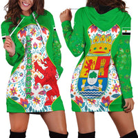 Extremadura Flag Hoodie Dress Autonomous Community of Spain - Wonder Print Shop