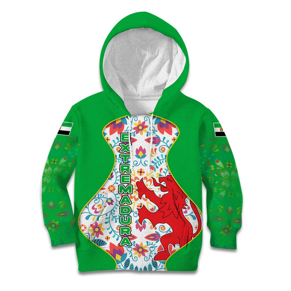 Extremadura Flag Kid Hoodie Autonomous Community of Spain - Wonder Print Shop