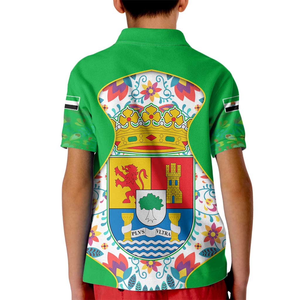 Extremadura Flag Kid Polo Shirt Autonomous Community of Spain - Wonder Print Shop