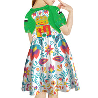 Extremadura Flag Kid Short Sleeve Dress Autonomous Community of Spain - Wonder Print Shop