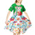 Extremadura Flag Kid Short Sleeve Dress Autonomous Community of Spain - Wonder Print Shop