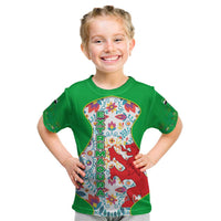 Extremadura Flag Kid T Shirt Autonomous Community of Spain - Wonder Print Shop