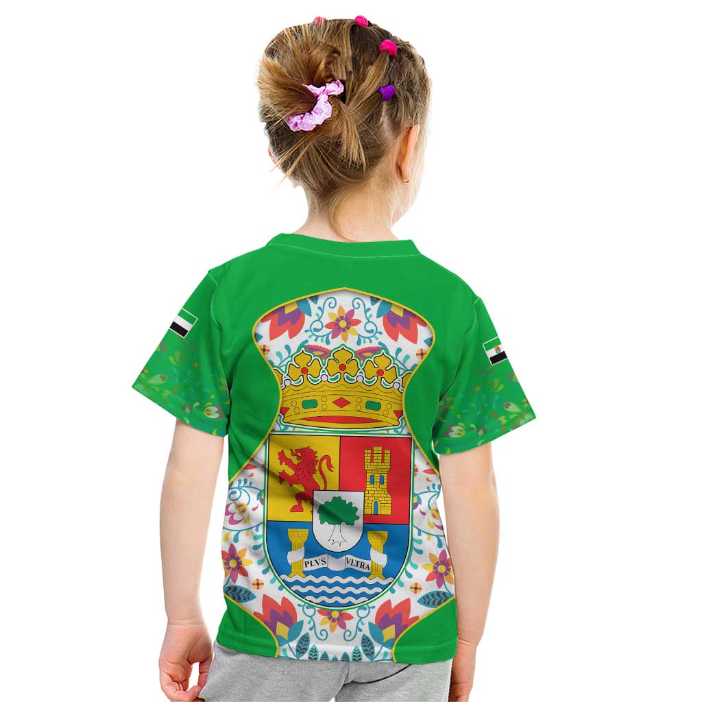 Extremadura Flag Kid T Shirt Autonomous Community of Spain - Wonder Print Shop