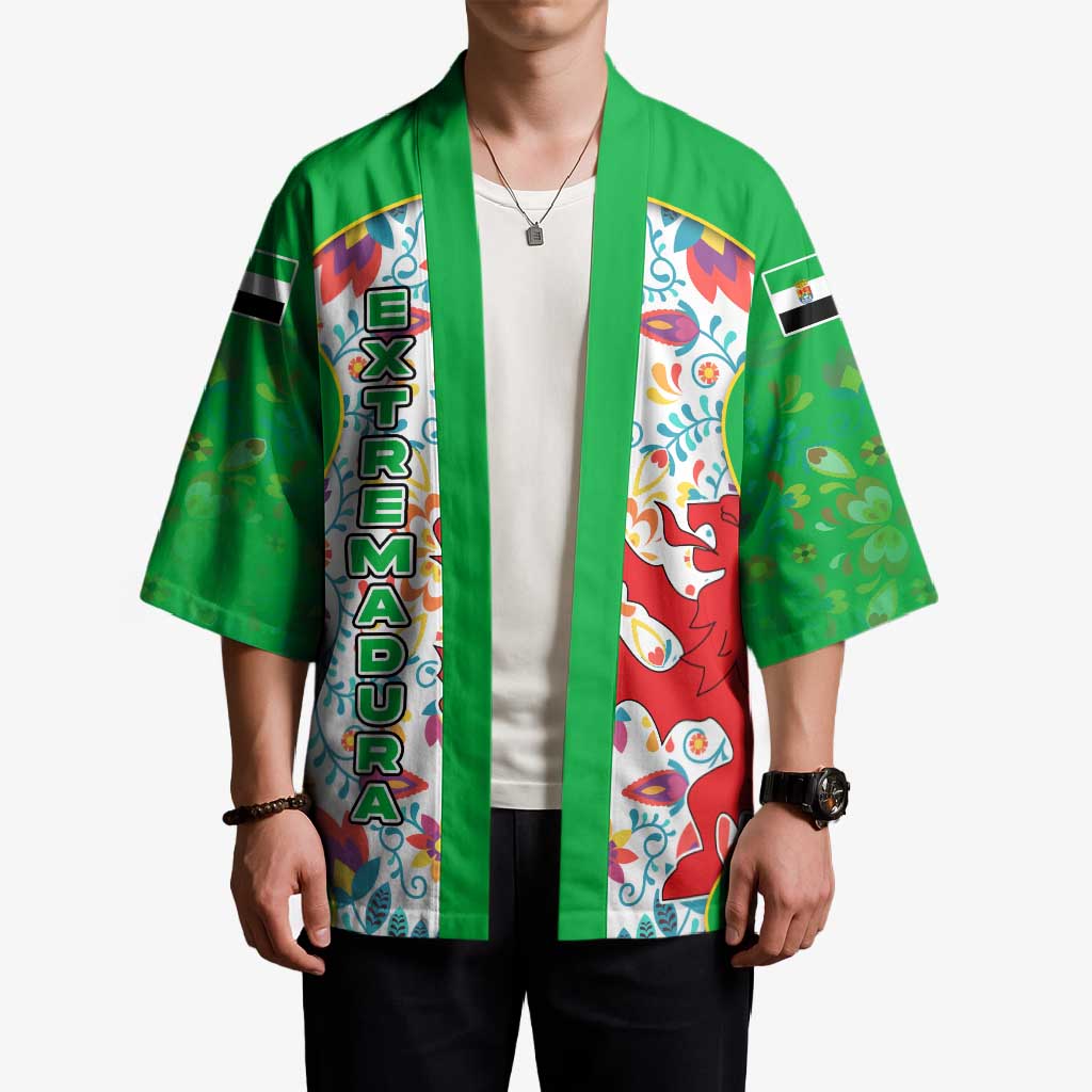 Extremadura Flag Kimono Autonomous Community of Spain - Wonder Print Shop
