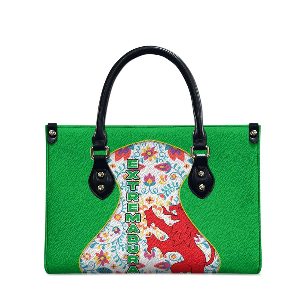 Extremadura Flag Leather Bag Autonomous Community of Spain - Wonder Print Shop