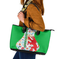 Extremadura Flag Leather Tote Bag Autonomous Community of Spain - Wonder Print Shop