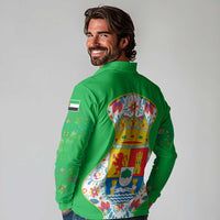 Extremadura Flag Long Sleeve Polo Shirt Autonomous Community of Spain - Wonder Print Shop