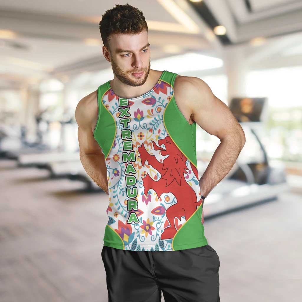 Extremadura Flag Men Tank Top Autonomous Community of Spain - Wonder Print Shop