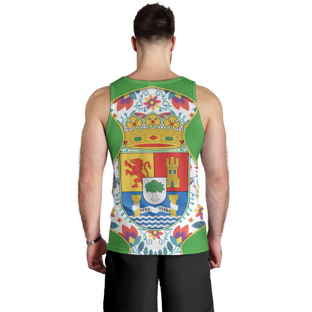 Extremadura Flag Men Tank Top Autonomous Community of Spain - Wonder Print Shop
