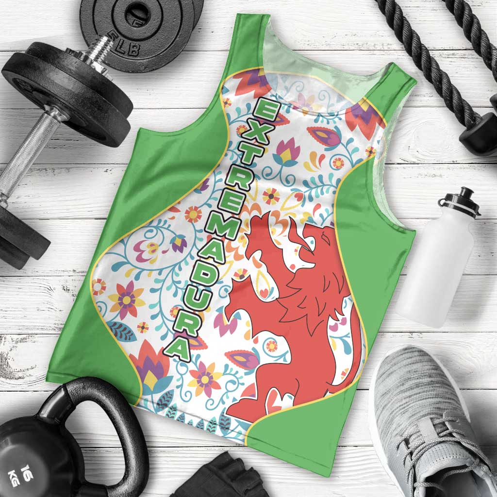 Extremadura Flag Men Tank Top Autonomous Community of Spain - Wonder Print Shop