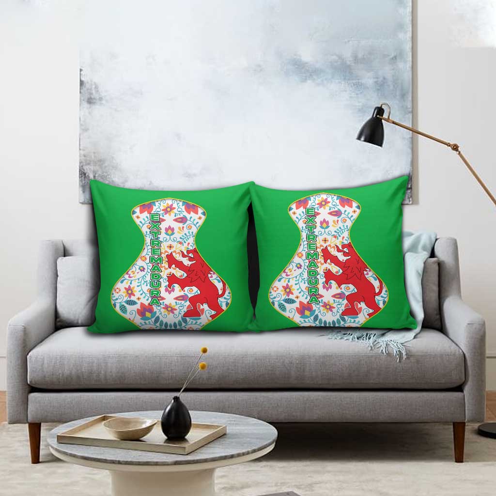 Extremadura Flag Pillow Cover Autonomous Community of Spain - Wonder Print Shop