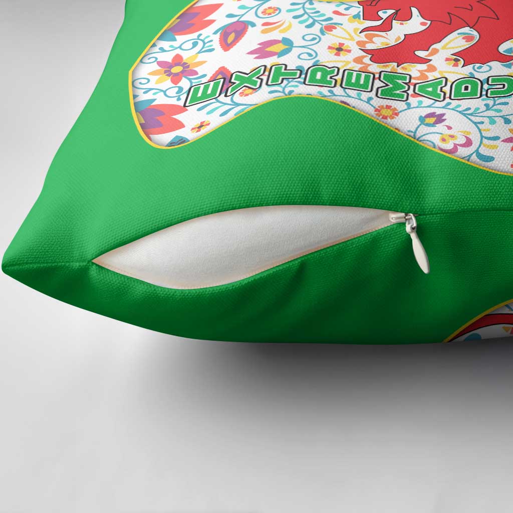 Extremadura Flag Pillow Cover Autonomous Community of Spain - Wonder Print Shop