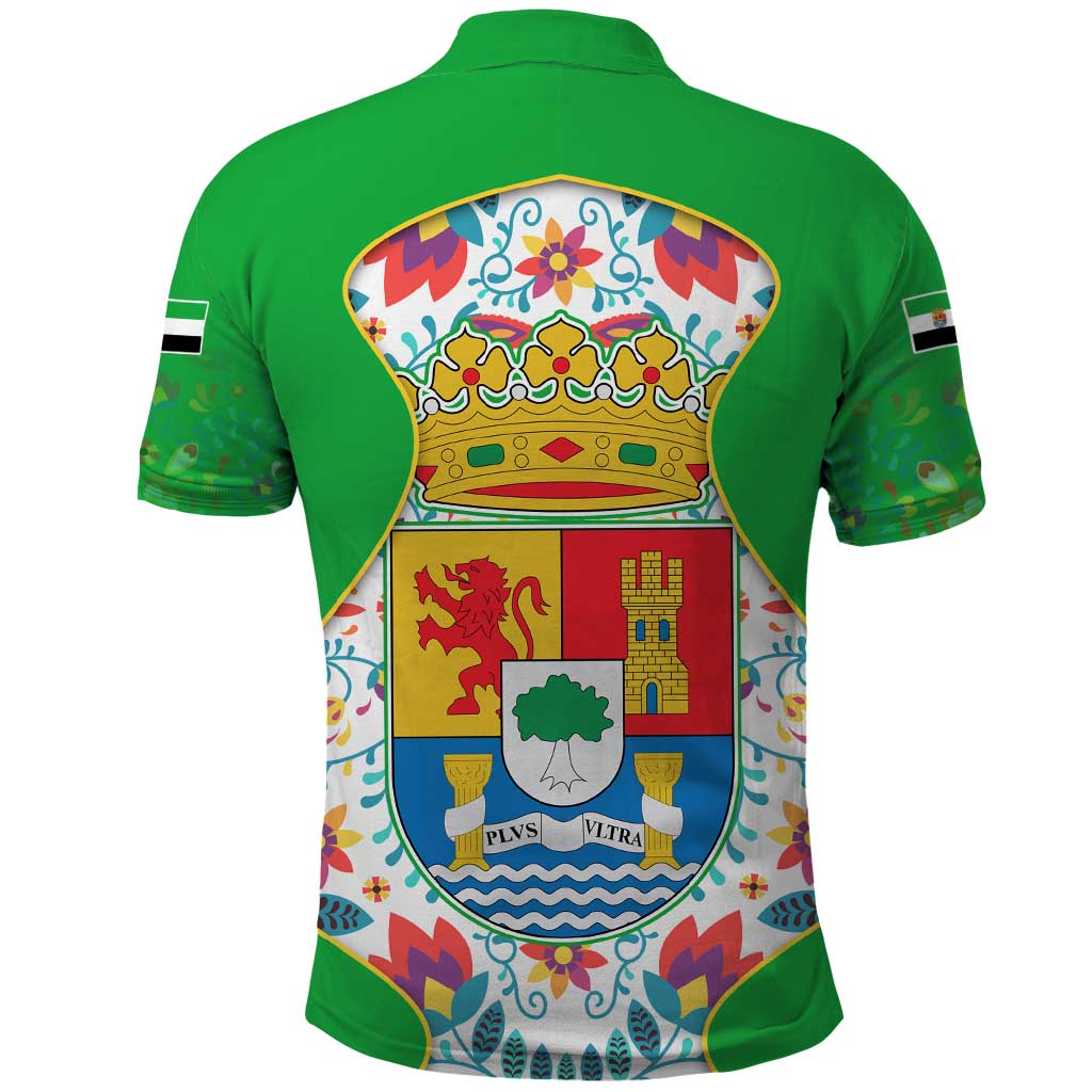Extremadura Flag Polo Shirt Autonomous Community of Spain - Wonder Print Shop