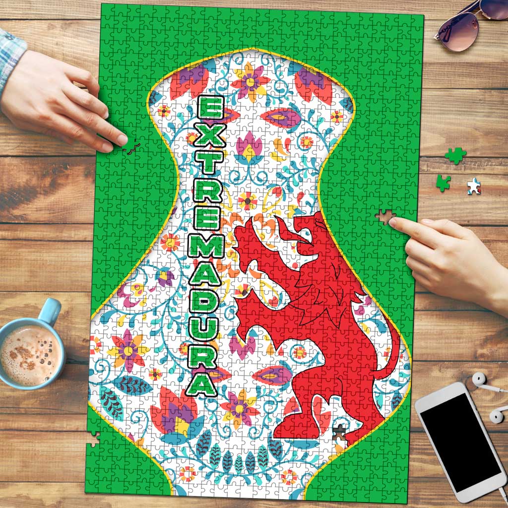 Extremadura Flag Puzzle Autonomous Community of Spain - Wonder Print Shop