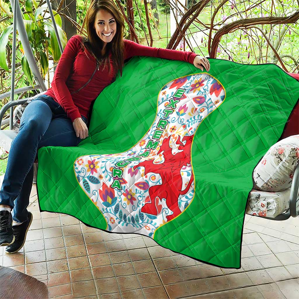 Extremadura Flag Quilt Autonomous Community of Spain - Wonder Print Shop
