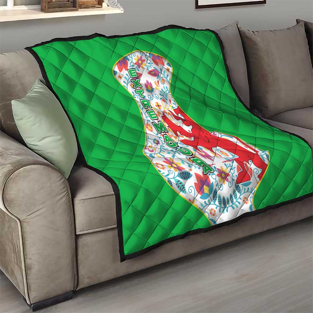 Extremadura Flag Quilt Autonomous Community of Spain - Wonder Print Shop