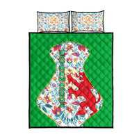 Extremadura Flag Quilt Bed Set Autonomous Community of Spain - Wonder Print Shop
