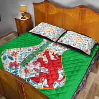 Extremadura Flag Quilt Bed Set Autonomous Community of Spain - Wonder Print Shop