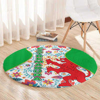 Extremadura Flag Round Carpet Autonomous Community of Spain - Wonder Print Shop