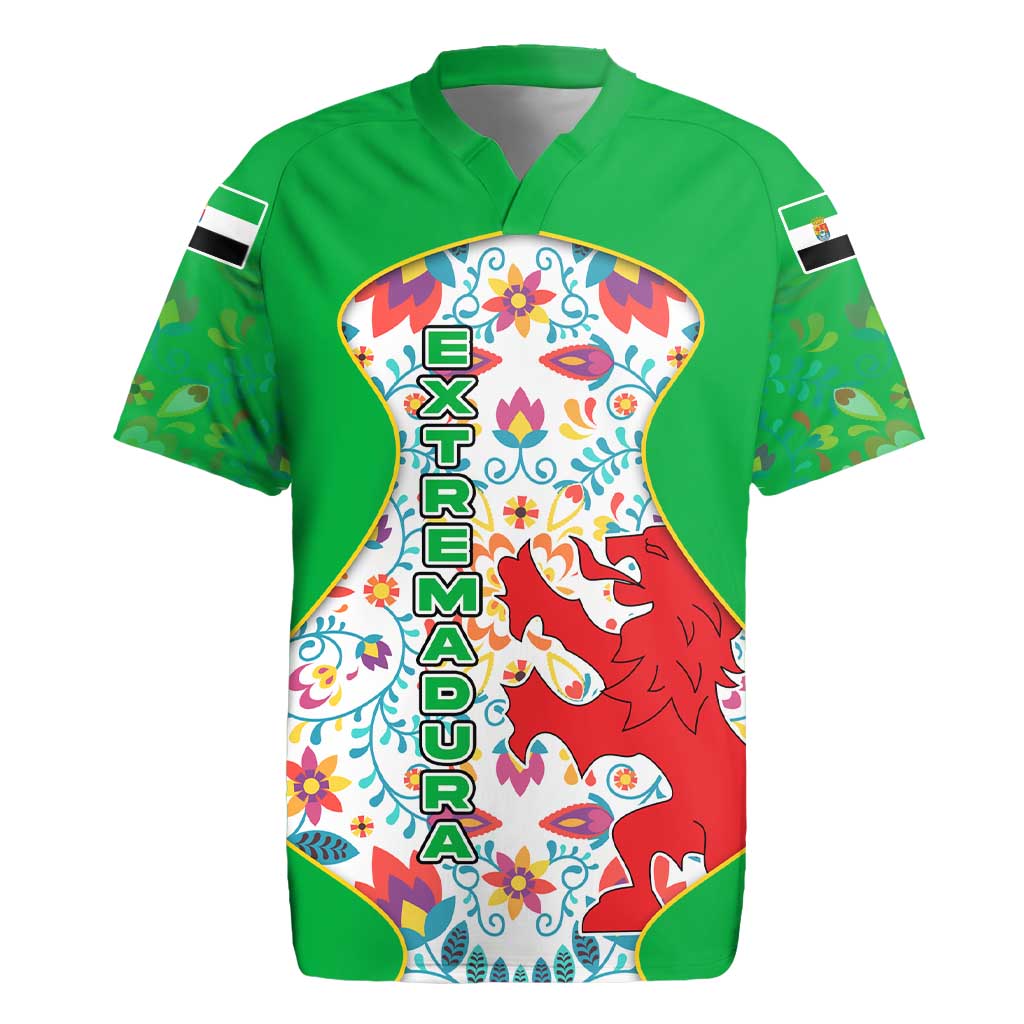 Extremadura Flag Rugby Jersey Autonomous Community of Spain - Wonder Print Shop