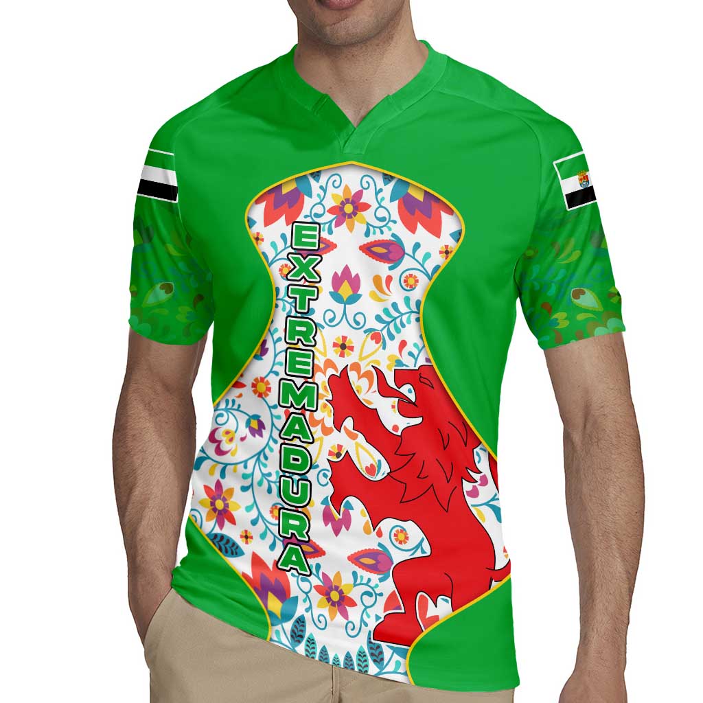 Extremadura Flag Rugby Jersey Autonomous Community of Spain - Wonder Print Shop