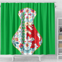 Extremadura Flag Shower Curtain Autonomous Community of Spain - Wonder Print Shop