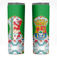Extremadura Flag Skinny Tumbler Autonomous Community of Spain - Wonder Print Shop