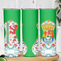 Extremadura Flag Skinny Tumbler Autonomous Community of Spain - Wonder Print Shop