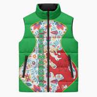 Extremadura Flag Sleeveless Puffer Jacket Autonomous Community of Spain - Wonder Print Shop