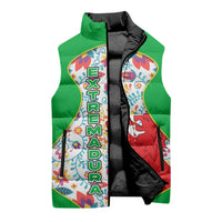 Extremadura Flag Sleeveless Puffer Jacket Autonomous Community of Spain - Wonder Print Shop