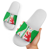 Extremadura Flag Slide Sandals Autonomous Community of Spain - Wonder Print Shop