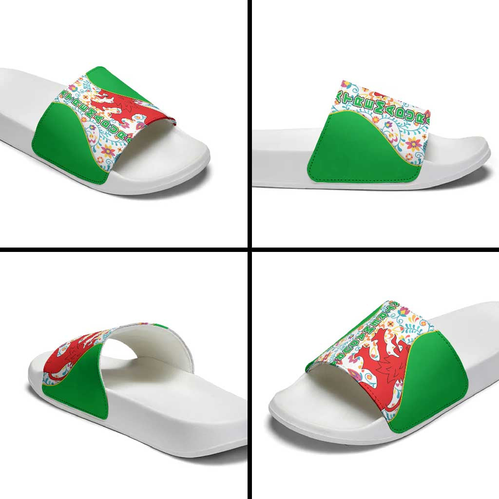 Extremadura Flag Slide Sandals Autonomous Community of Spain - Wonder Print Shop