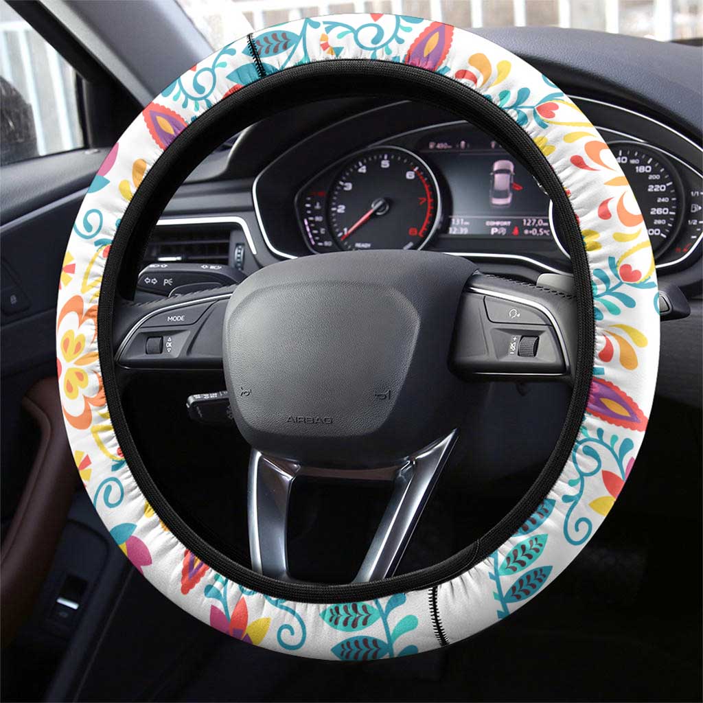 Extremadura Flag Steering Wheel Cover Autonomous Community of Spain - Wonder Print Shop