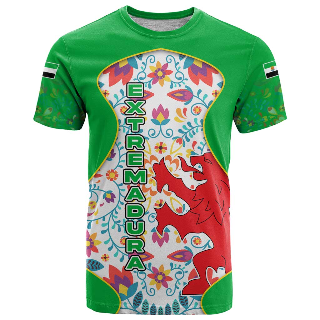 Extremadura Flag T Shirt Autonomous Community of Spain - Wonder Print Shop