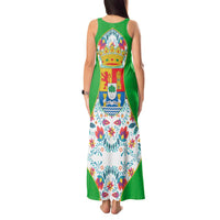 Extremadura Flag Tank Maxi Dress Autonomous Community of Spain - Wonder Print Shop