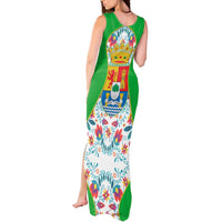 Extremadura Flag Tank Maxi Dress Autonomous Community of Spain - Wonder Print Shop