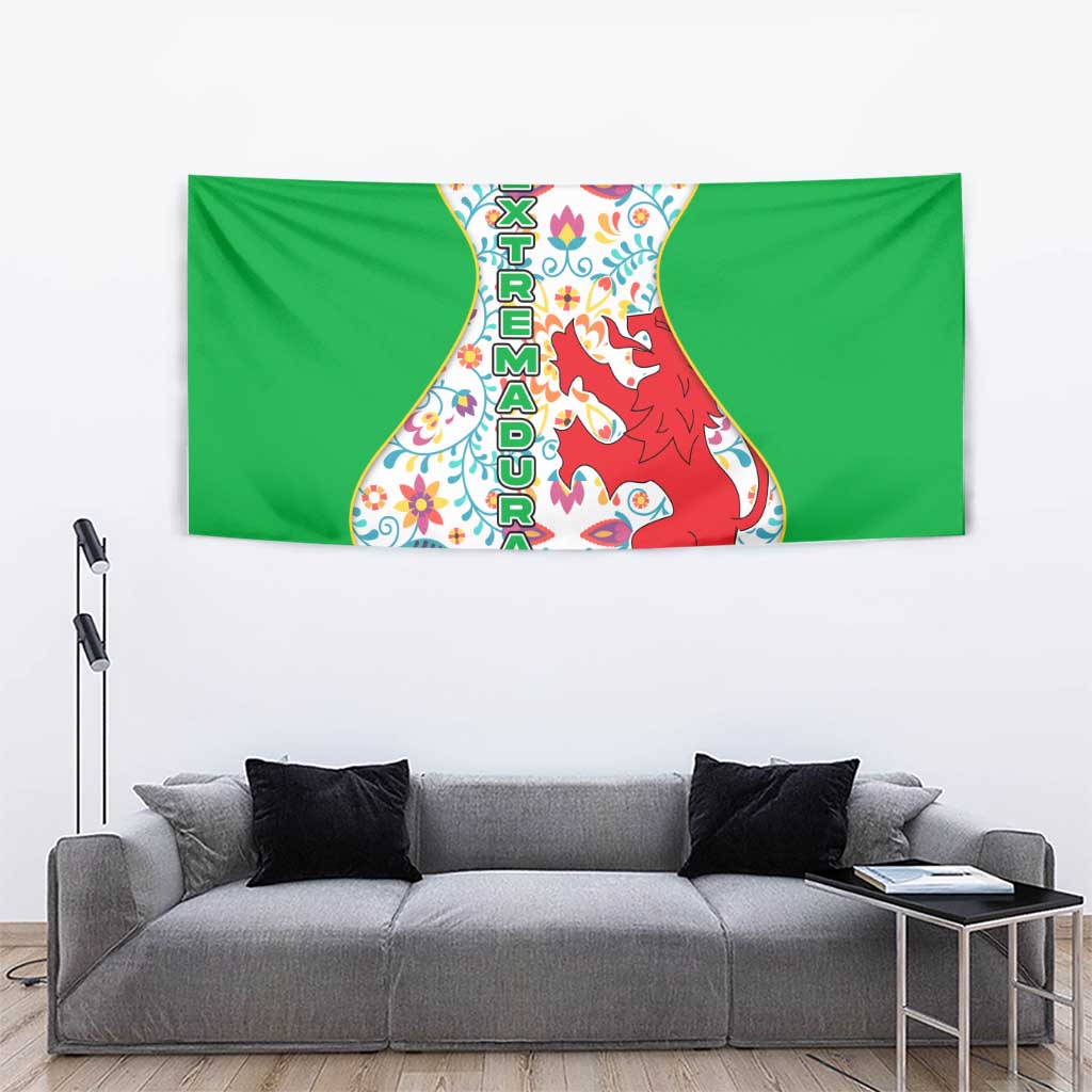 Extremadura Flag Tapestry Autonomous Community of Spain - Wonder Print Shop