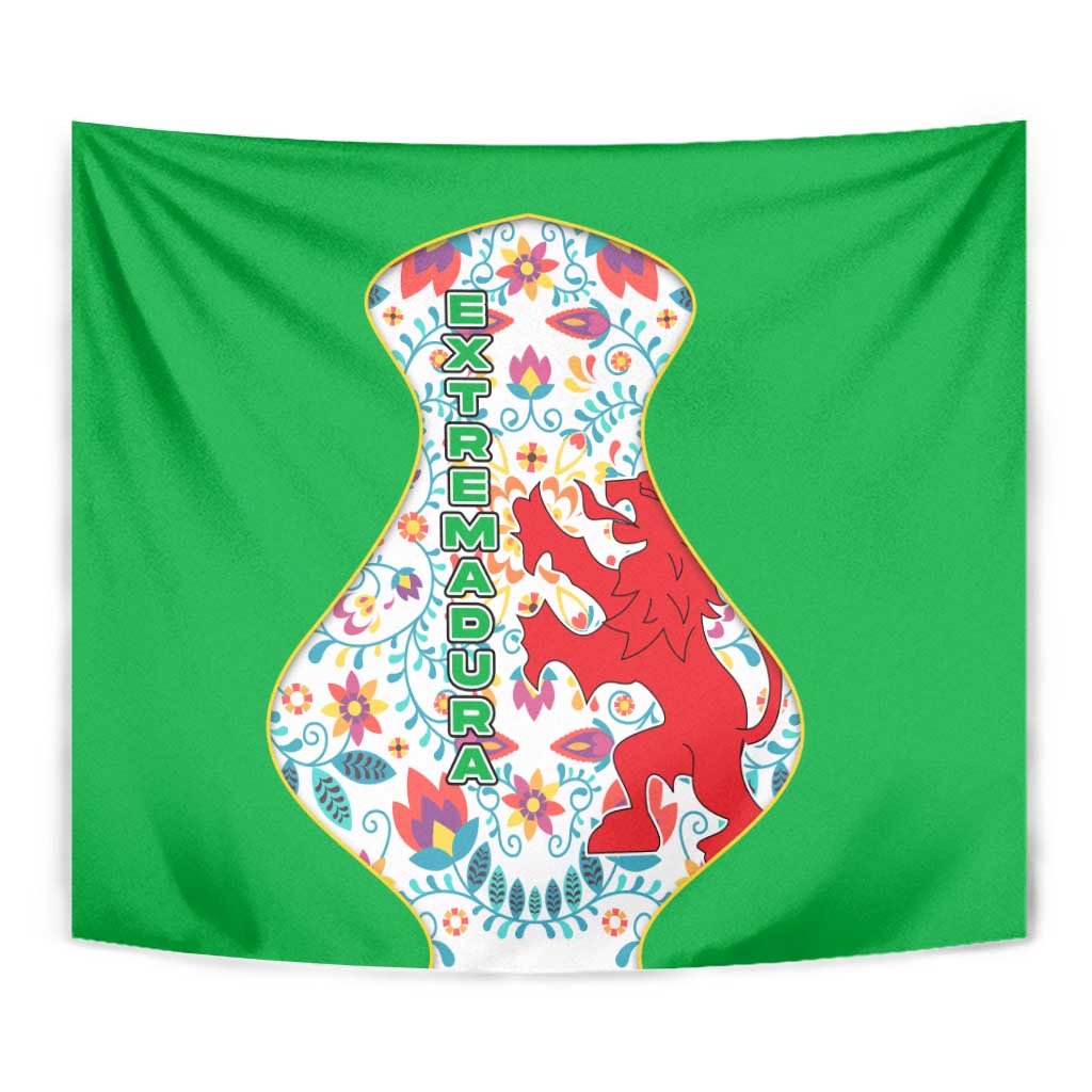 Extremadura Flag Tapestry Autonomous Community of Spain - Wonder Print Shop
