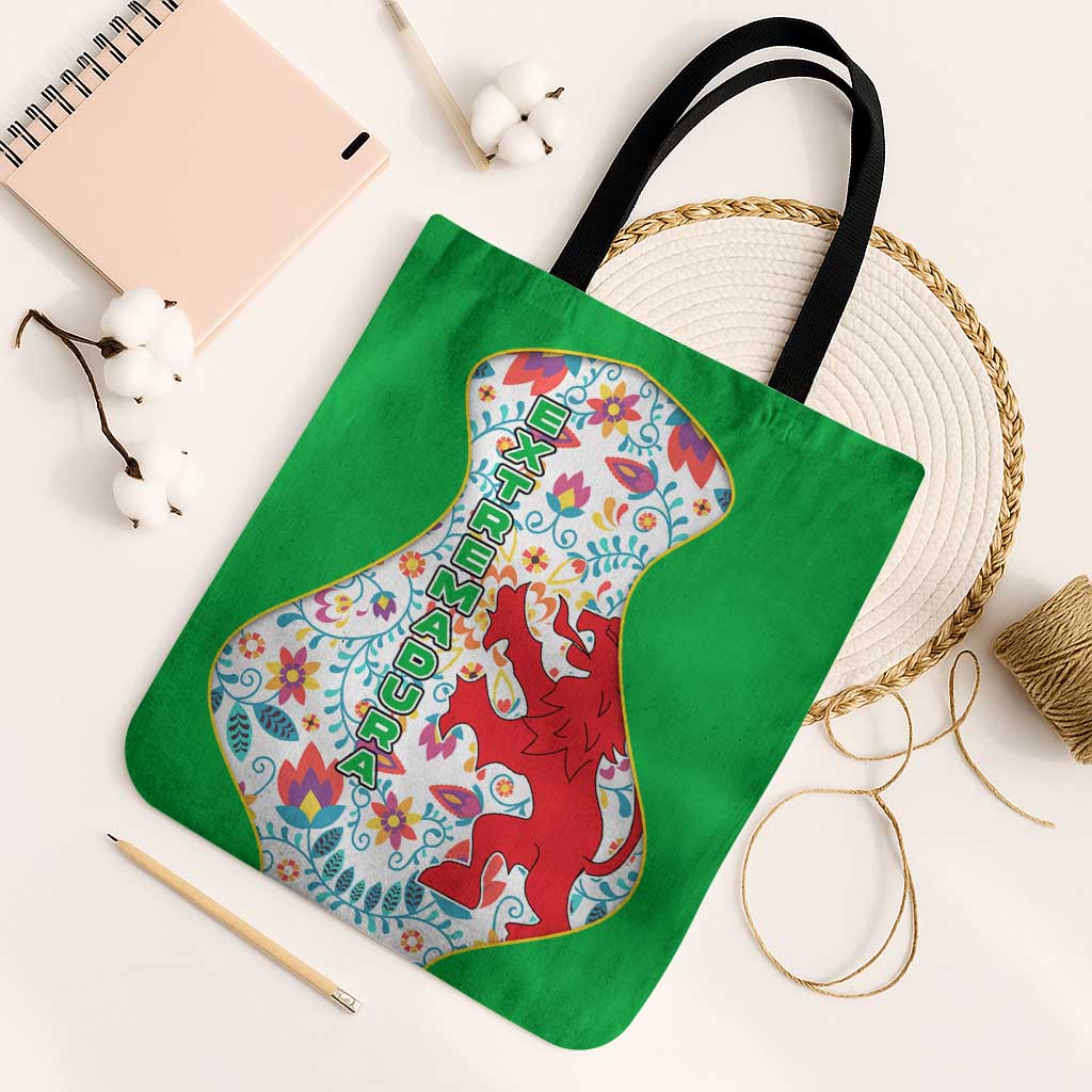 Extremadura Flag Tote Bag Autonomous Community of Spain - Wonder Print Shop