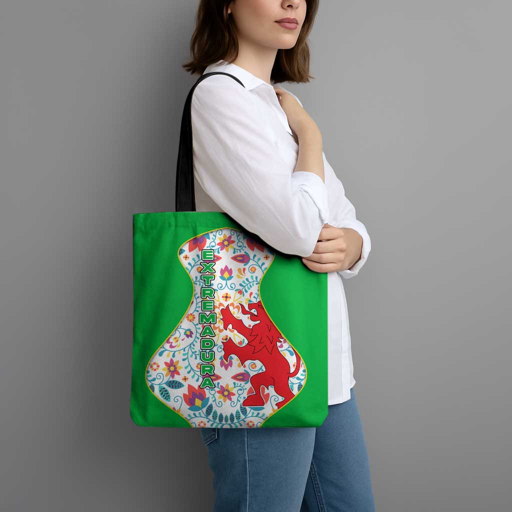 Extremadura Flag Tote Bag Autonomous Community of Spain - Wonder Print Shop