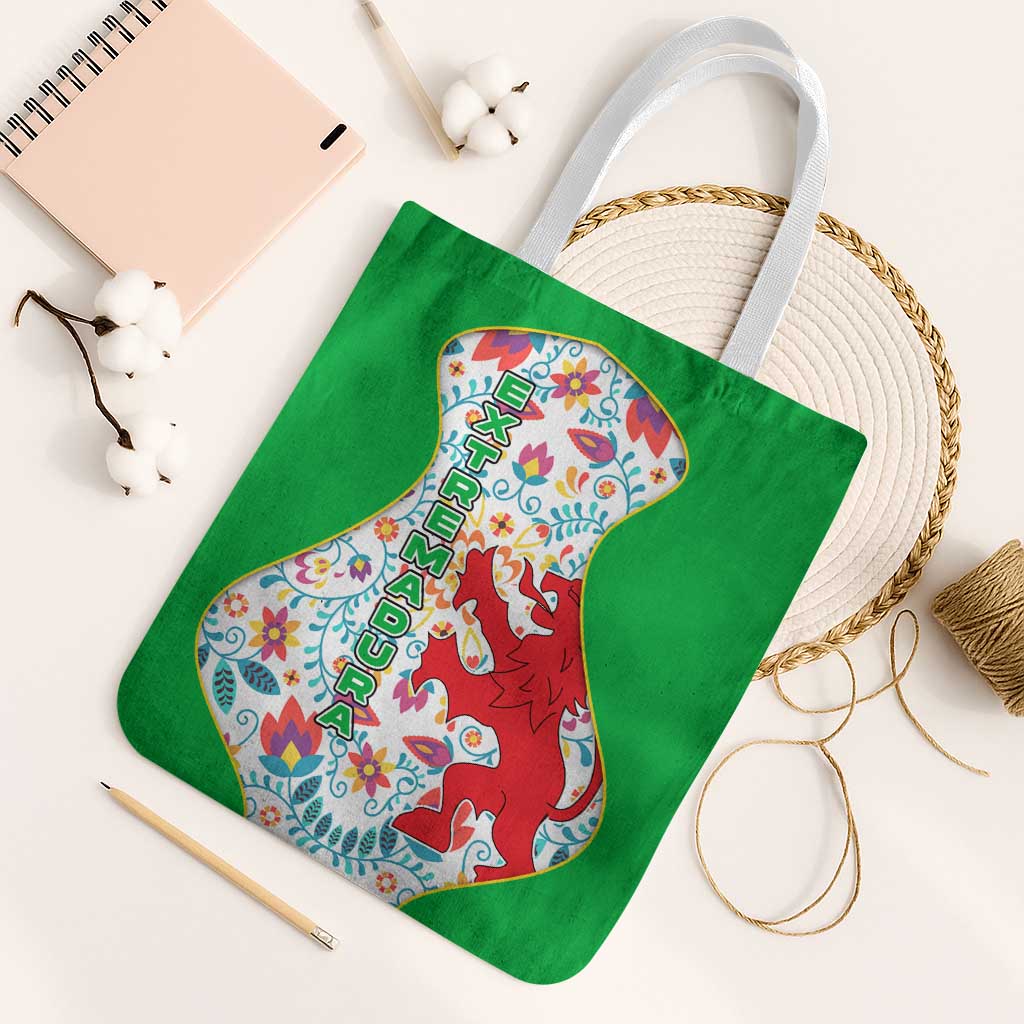 Extremadura Flag Tote Bag Autonomous Community of Spain - Wonder Print Shop