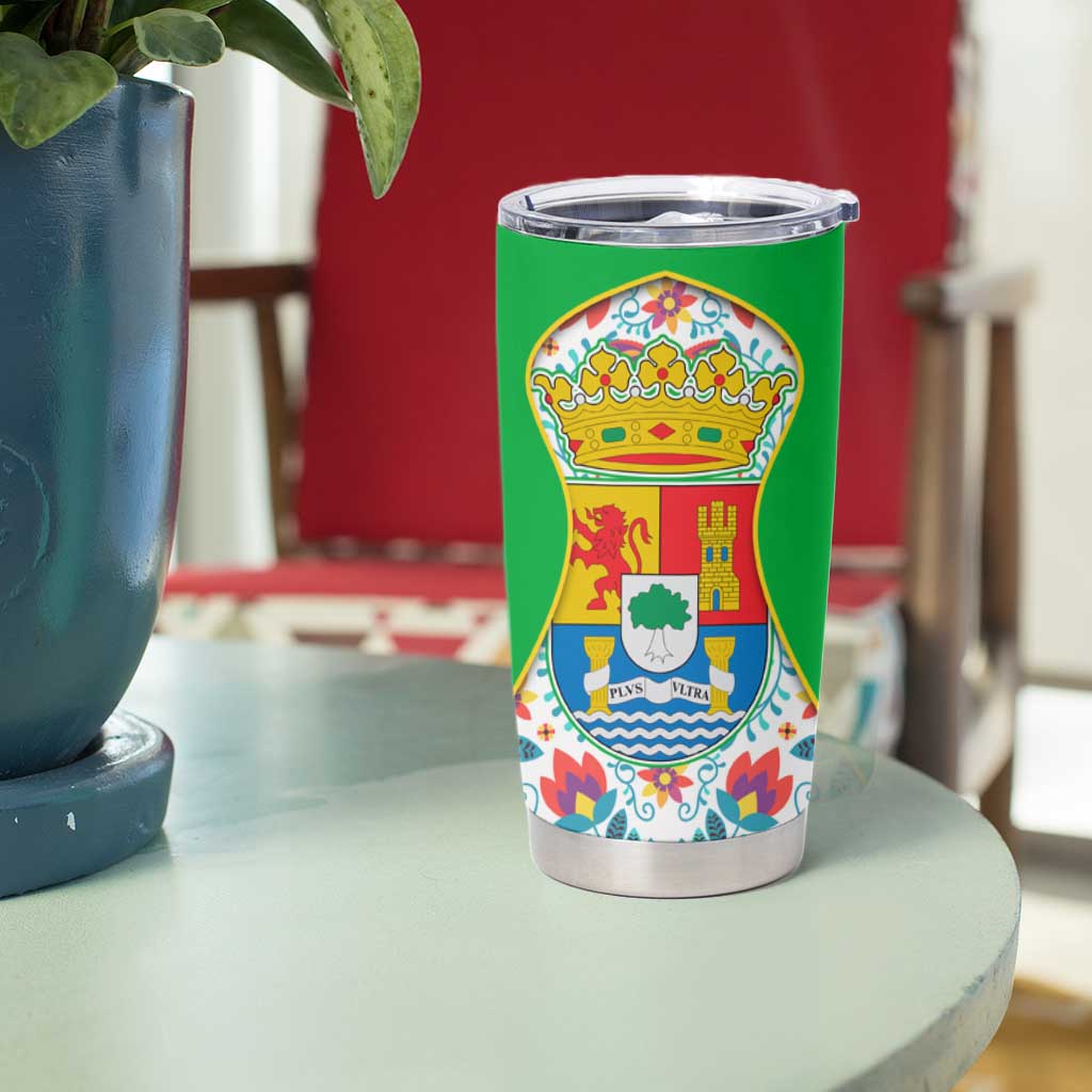 Extremadura Flag Tumbler Cup Autonomous Community of Spain - Wonder Print Shop