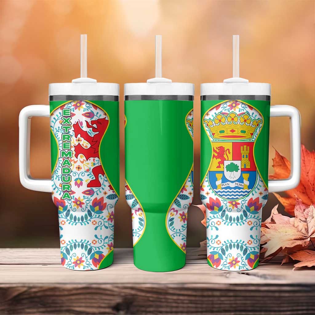 Extremadura Flag Tumbler With Handle Autonomous Community of Spain - Wonder Print Shop