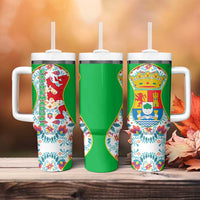 Extremadura Flag Tumbler With Handle Autonomous Community of Spain - Wonder Print Shop